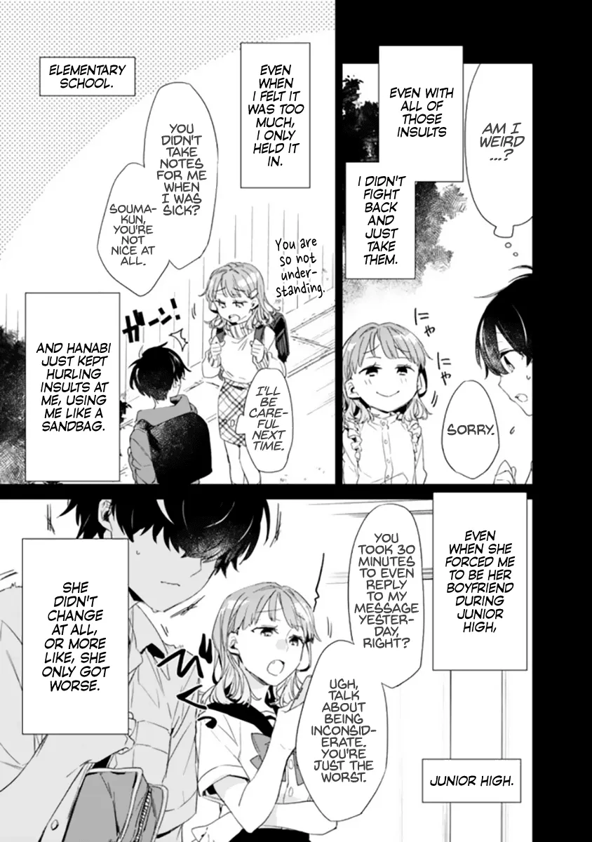 Osananajimi Kanojo no Morahara ga Hidoin de Zetsuen Sengen shite Yatta ~Jibun Rashiku Ikiru Koto ni Shitara, Naze ka Tonari no Seki no Kakure Bishoujo kara Kokuhaku Sareta~ Chapter 1 page 4 - 