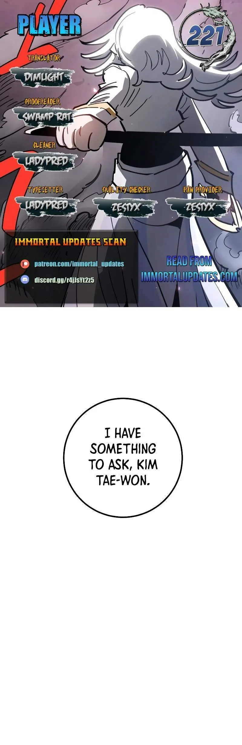 Player from Today Onwards Chapter 221 page 1 - 