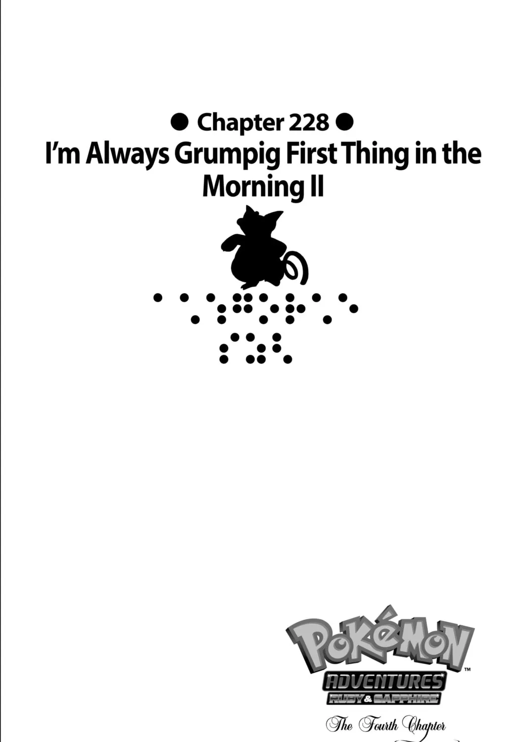 Pokémon Adventures Chapter 228 page 1 - 