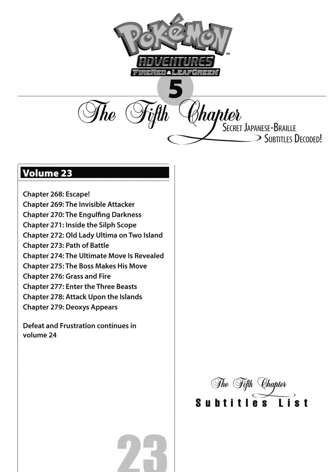 Pokémon Adventures Chapter 302 page 33 - 