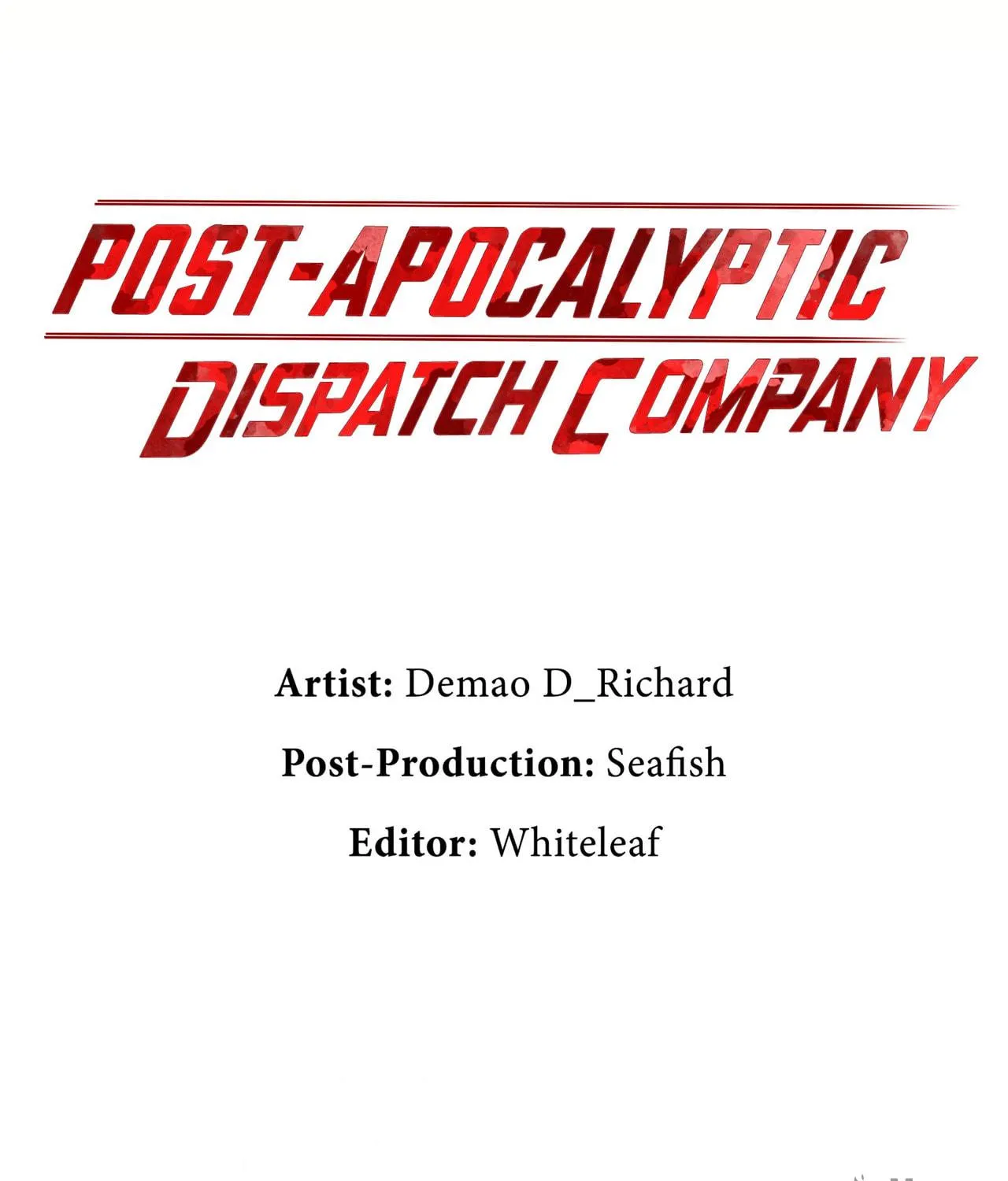Post-Apocalyptic Dispatch Company Chapter 22 page 3 - 