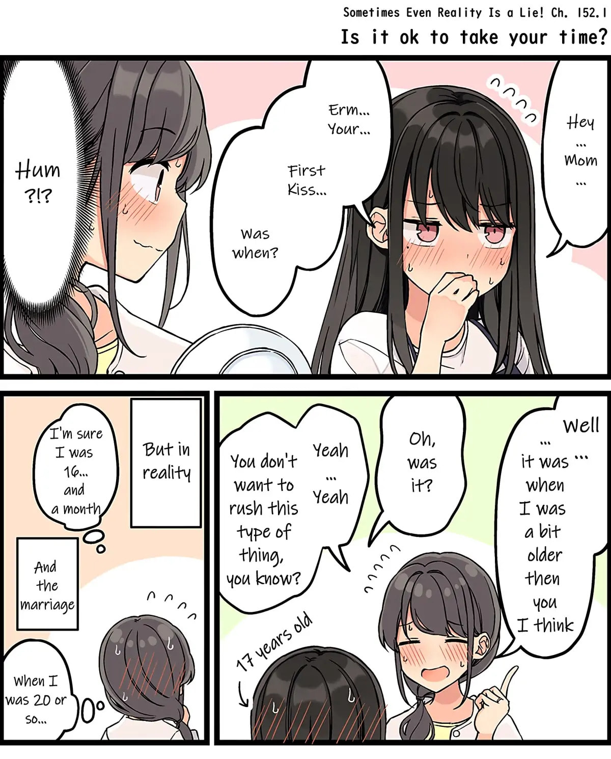 Real mo Tama ni wa Uso wo Tsuku Chapter 152.1 page 1 - 