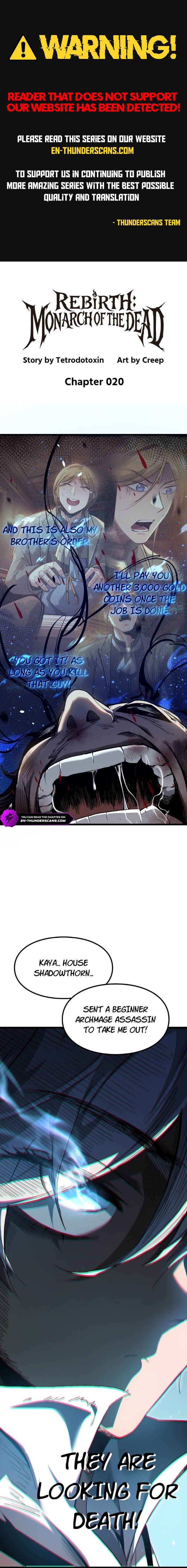 Rebirth:Monarch of the Dead Chapter 20 page 1 - 
