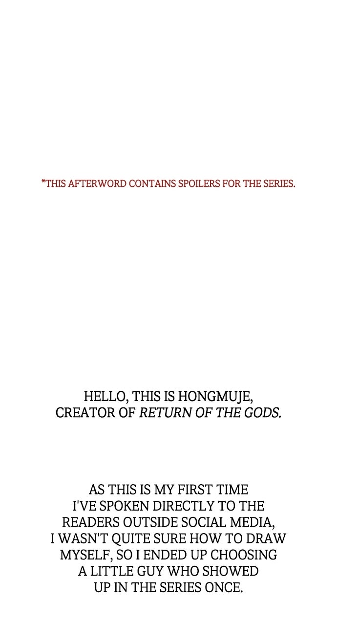 Return of the Gods Afterword page 1 - 