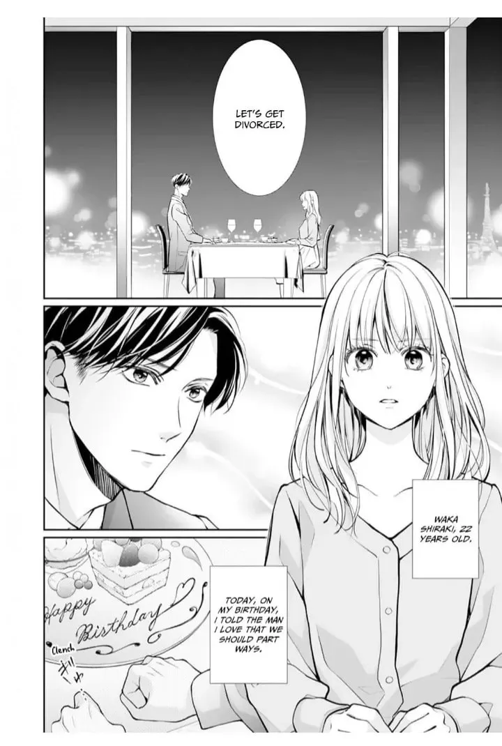 Rikon kara Hajimemashou - Gokujou Shachou wa Omiai Tsuma wo Nogasanai Chapter 1 page 4 - 