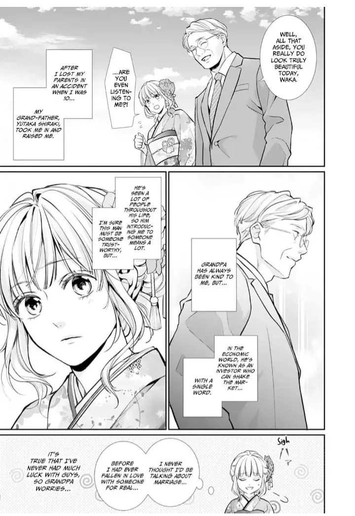 Rikon kara Hajimemashou - Gokujou Shachou wa Omiai Tsuma wo Nogasanai Chapter 1 page 7 - 