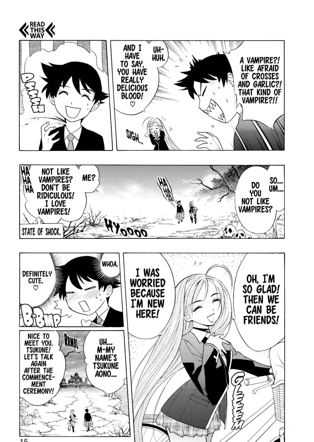 Rosario+Vampire Chapter 1 page 19 - 