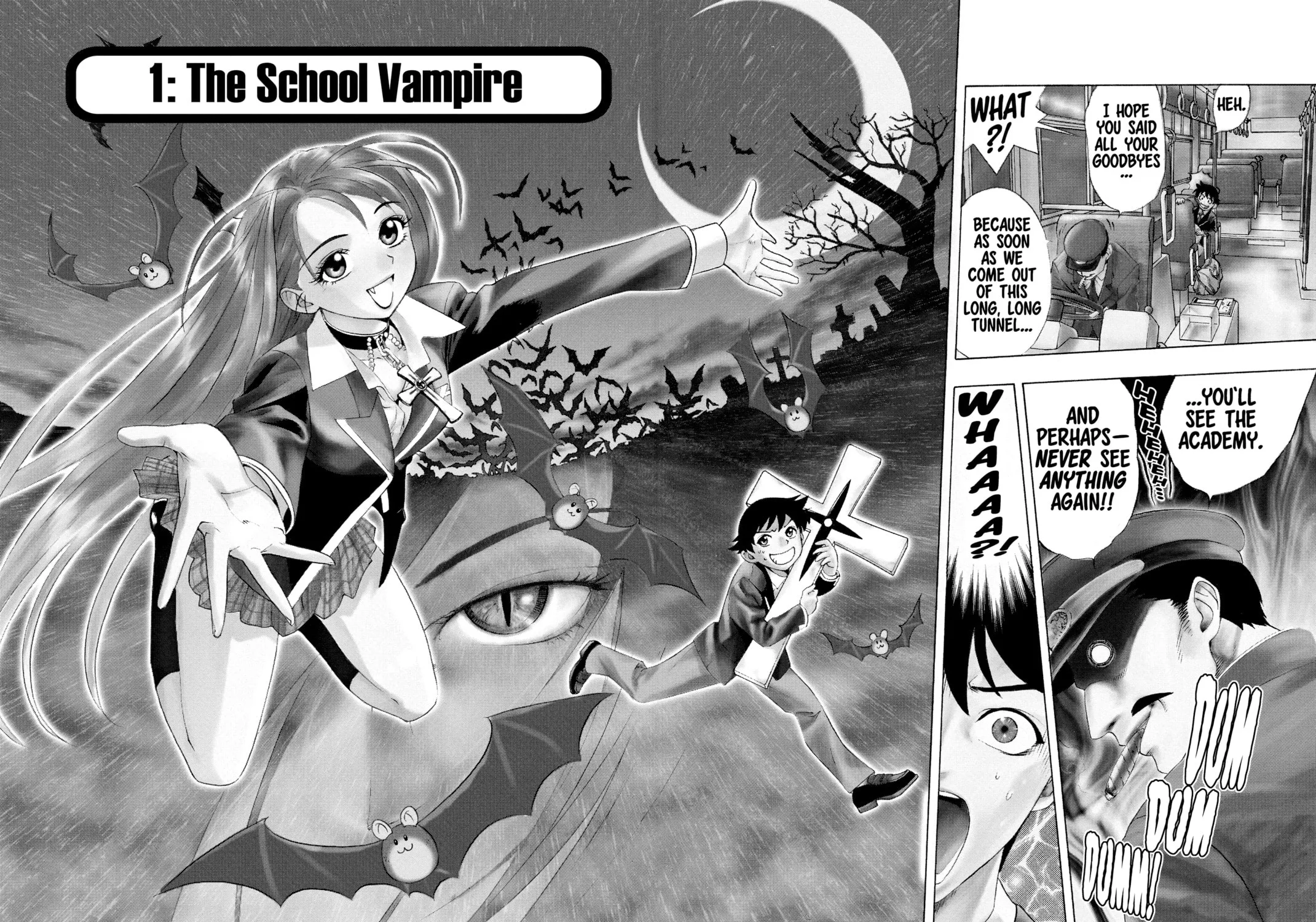 Rosario+Vampire Chapter 1 page 3 - 