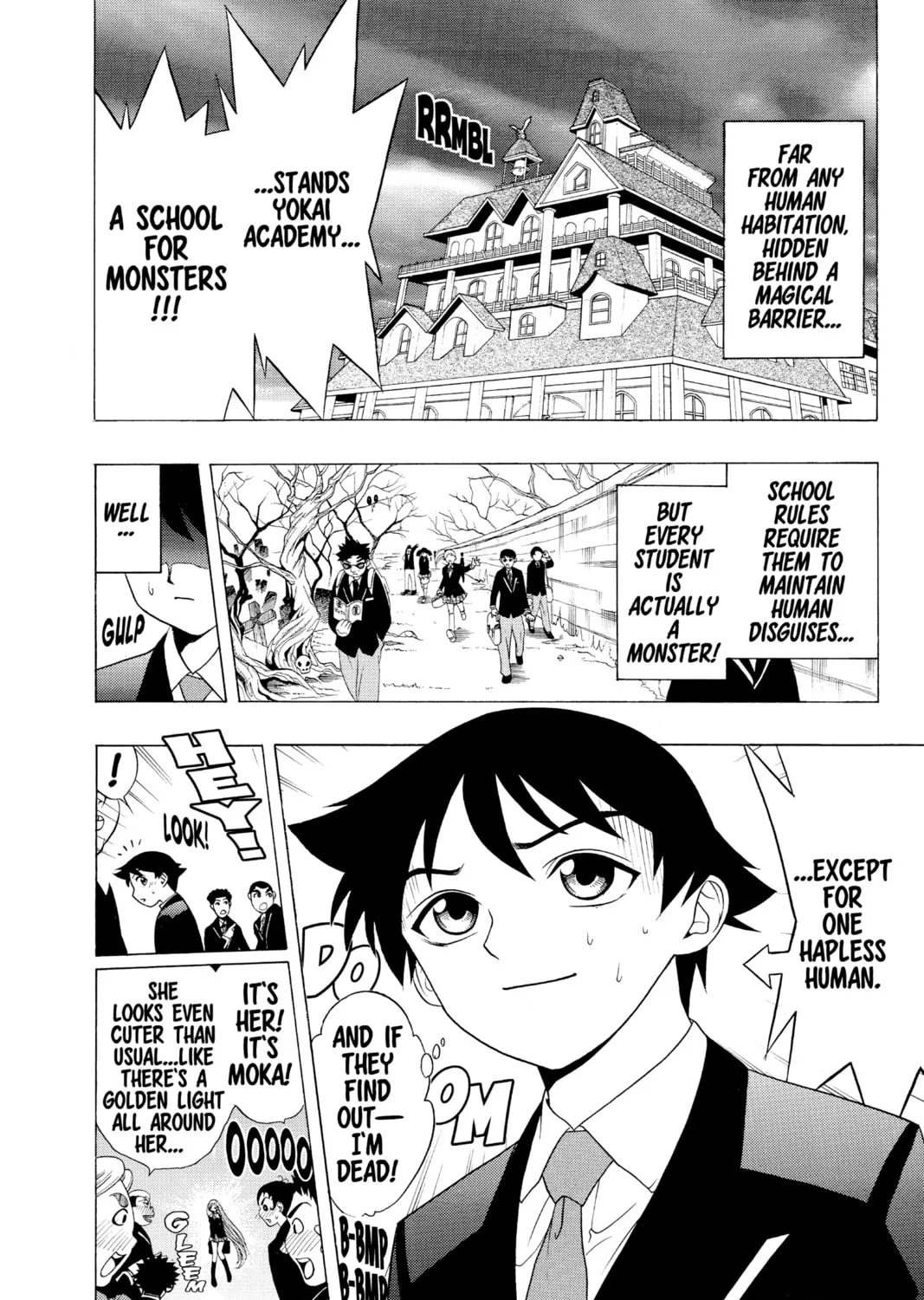 Rosario+Vampire Chapter 2 page 3 - 