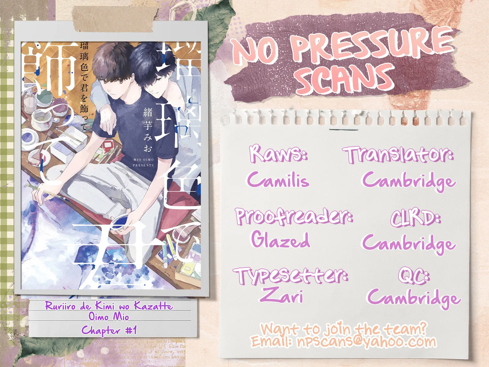 Ruriiro de Kimi wo Kazatte Chapter 1 page 67 - 