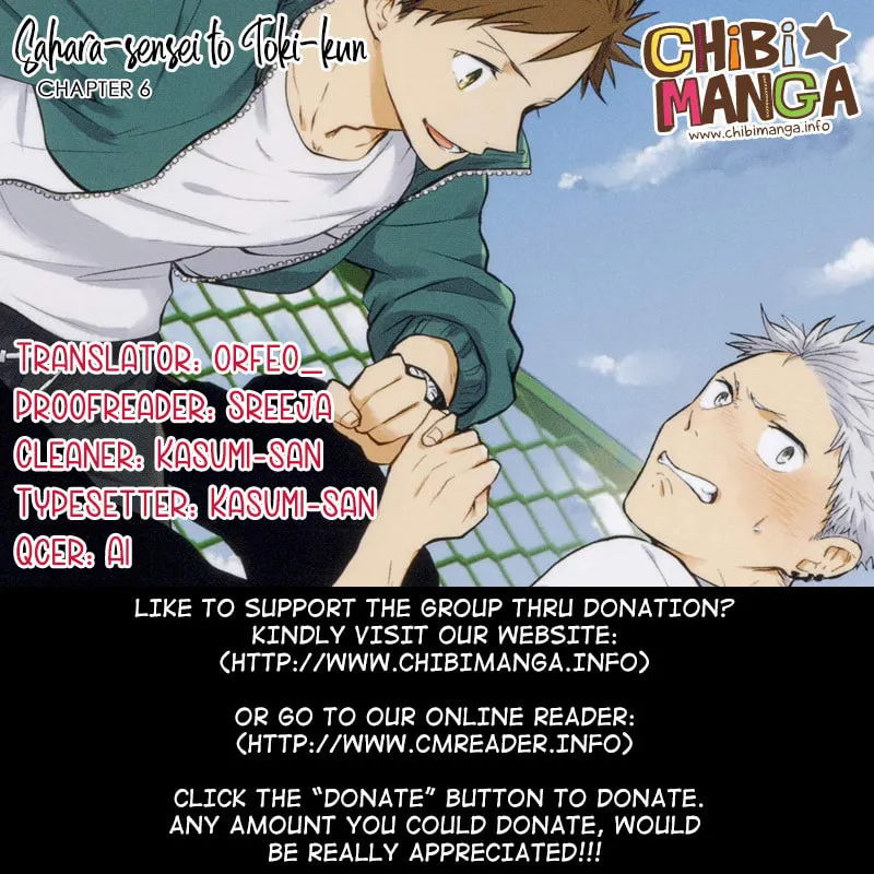 Sahara-sensei to Toki-kun Chapter 6 page 1 - 