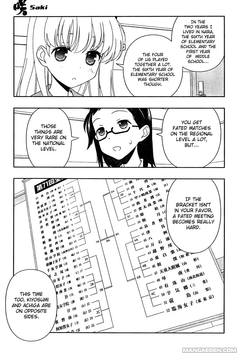 Saki Chapter 104.99 page 8 - 