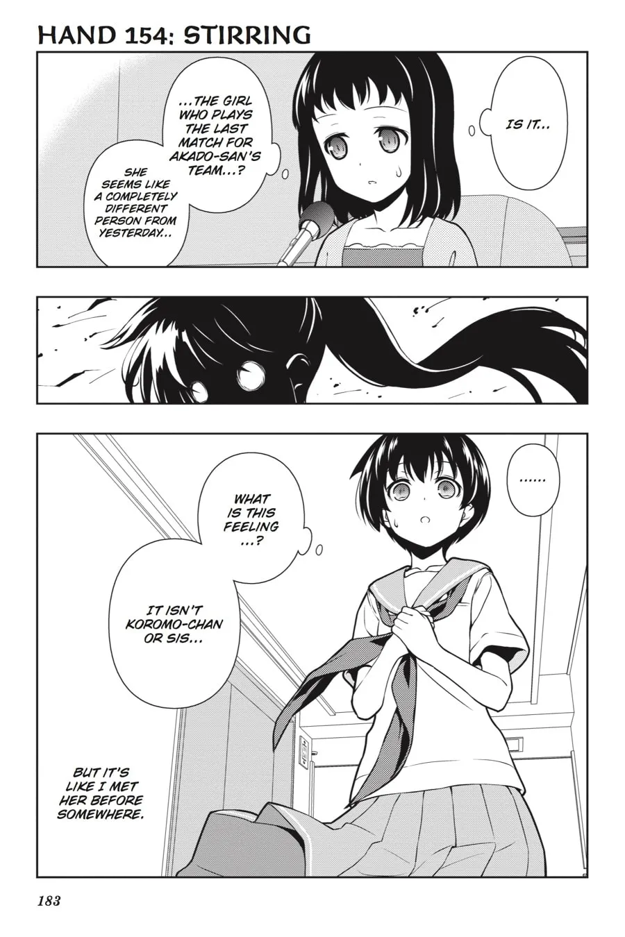 Saki Chapter 154 page 1 - 