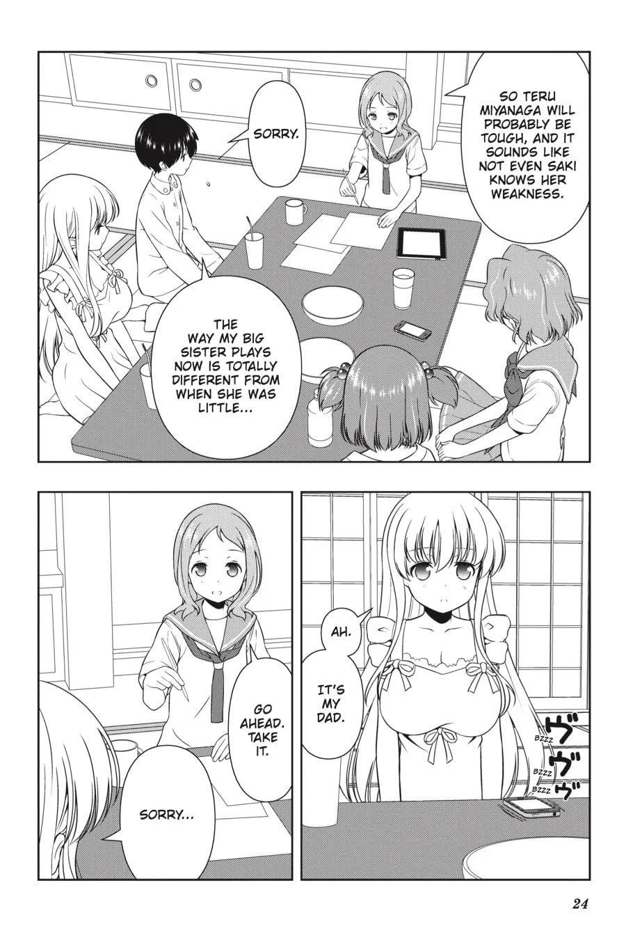 Saki Chapter 156 page 8 - 