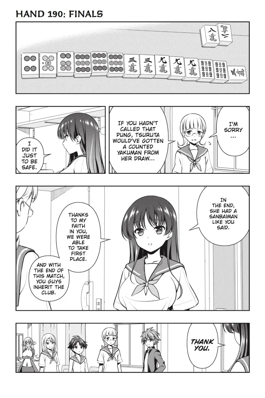 Saki Chapter 190 page 1 - 
