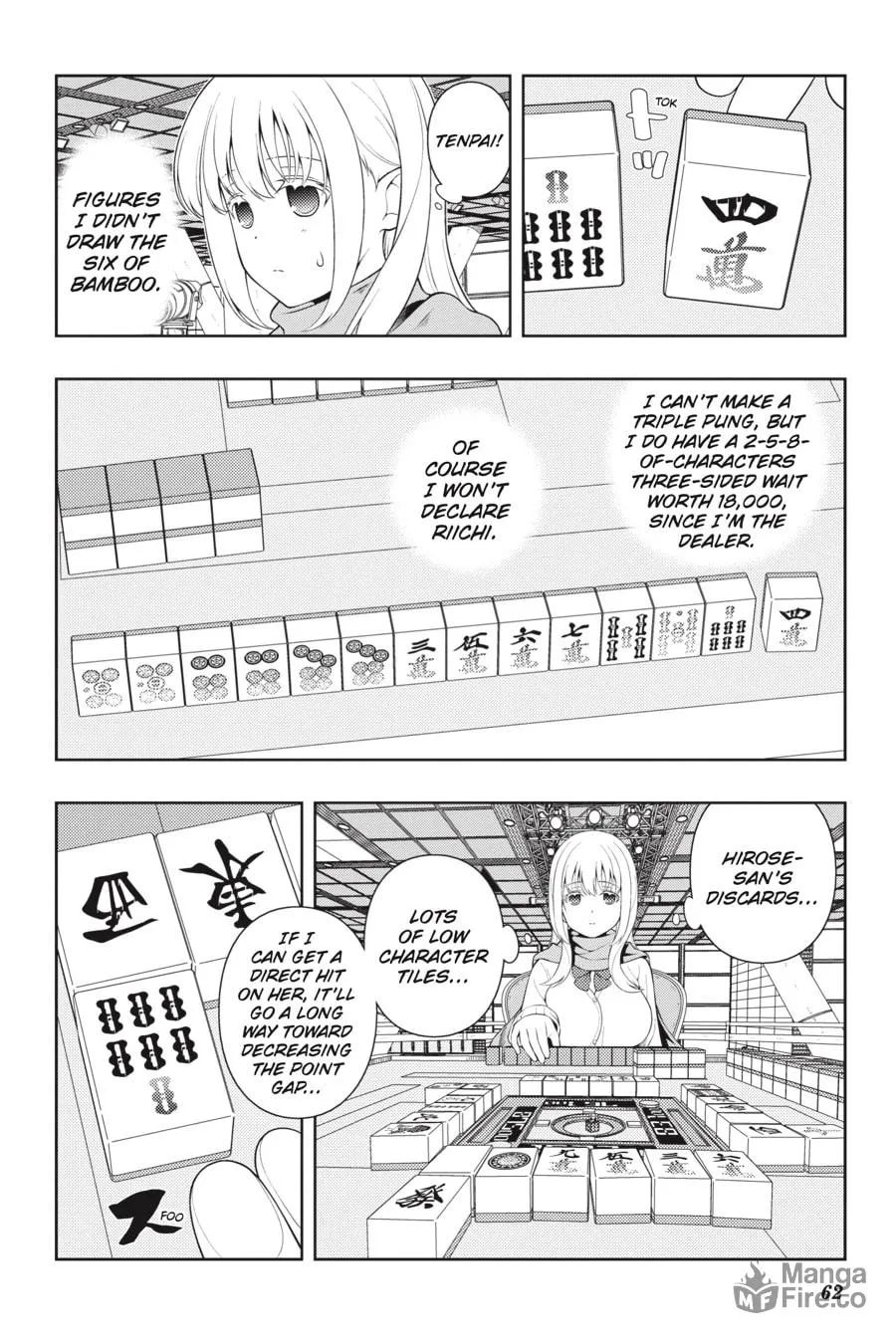 Saki Chapter 228 page 12 - 