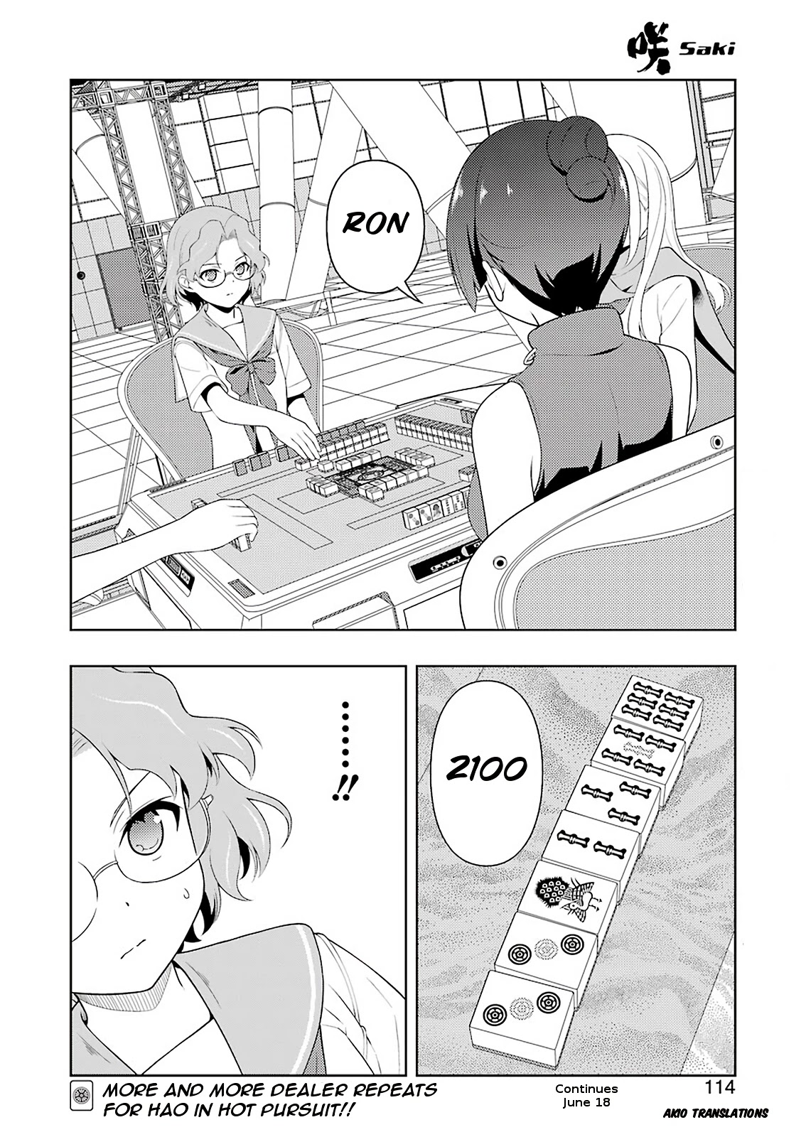 Saki Chapter 232.1 page 14 - 