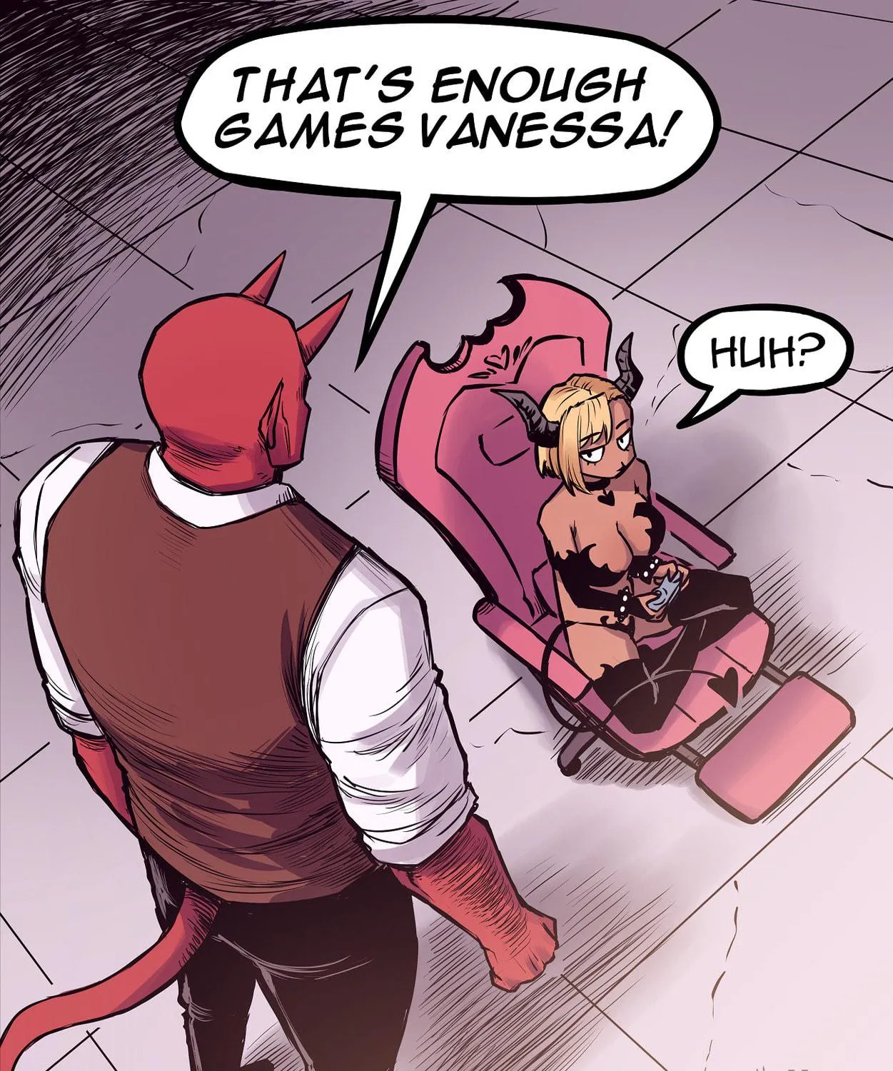 Satan's Daughter is a Succubus (Colored) Chapter 1 page 8 - 