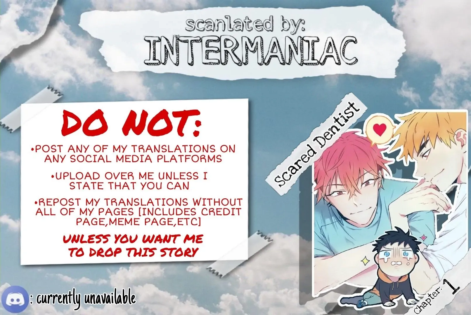 Scared Dentist Chapter 1 page 1 - 