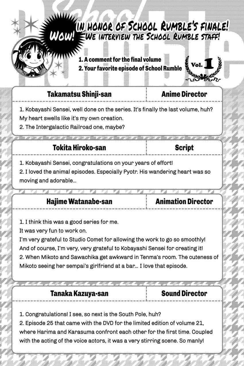 School Rumble Chapter 332 page 9 - 