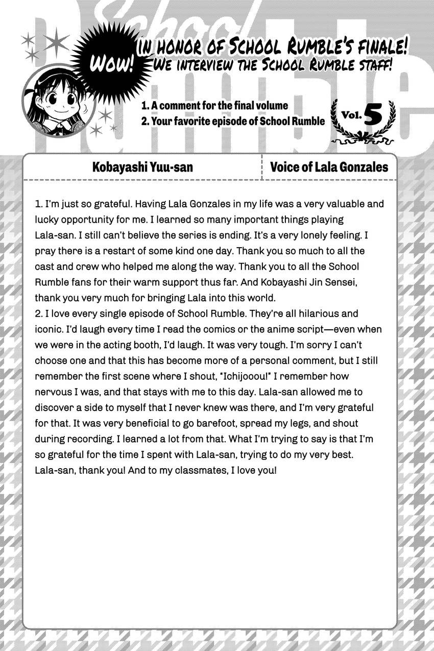 School Rumble Chapter 338 page 10 - 