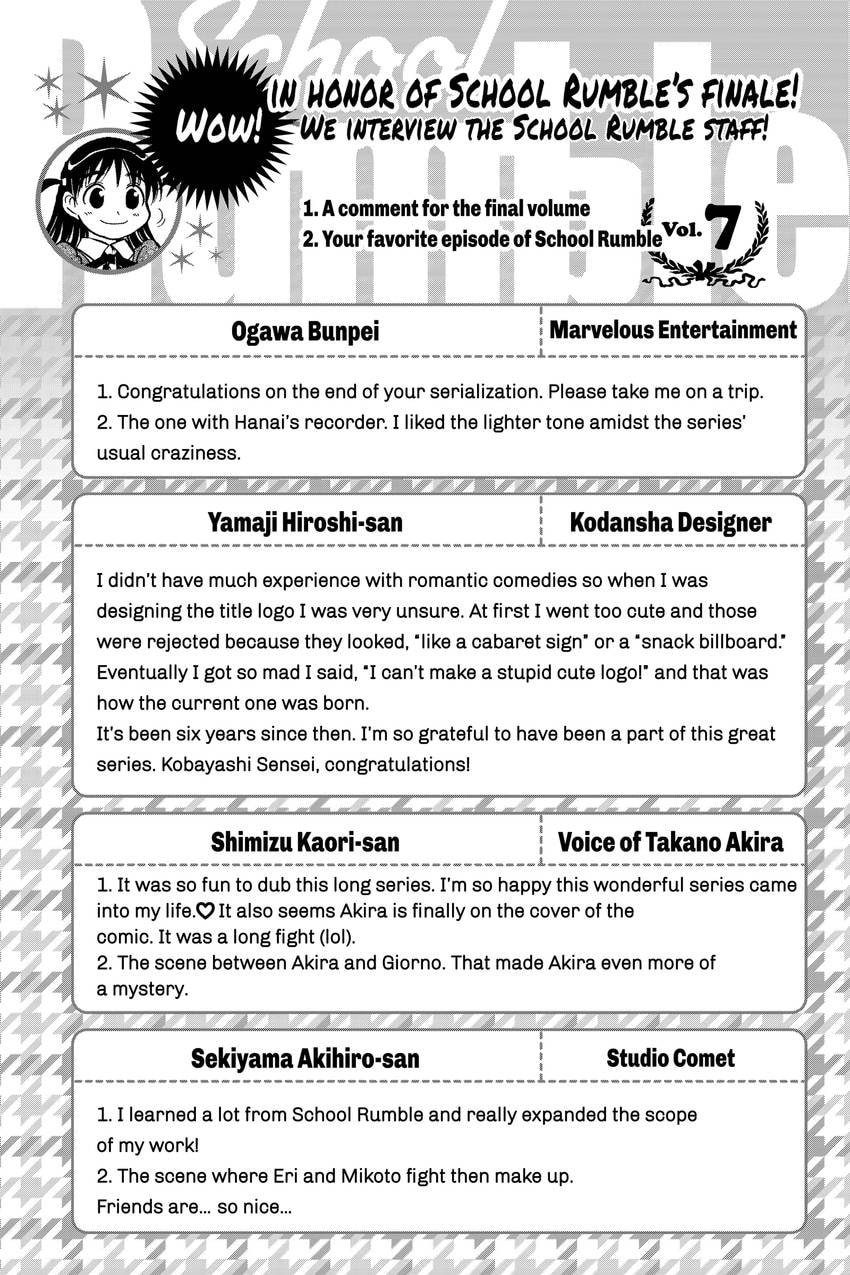 School Rumble Chapter 339 page 11 - 