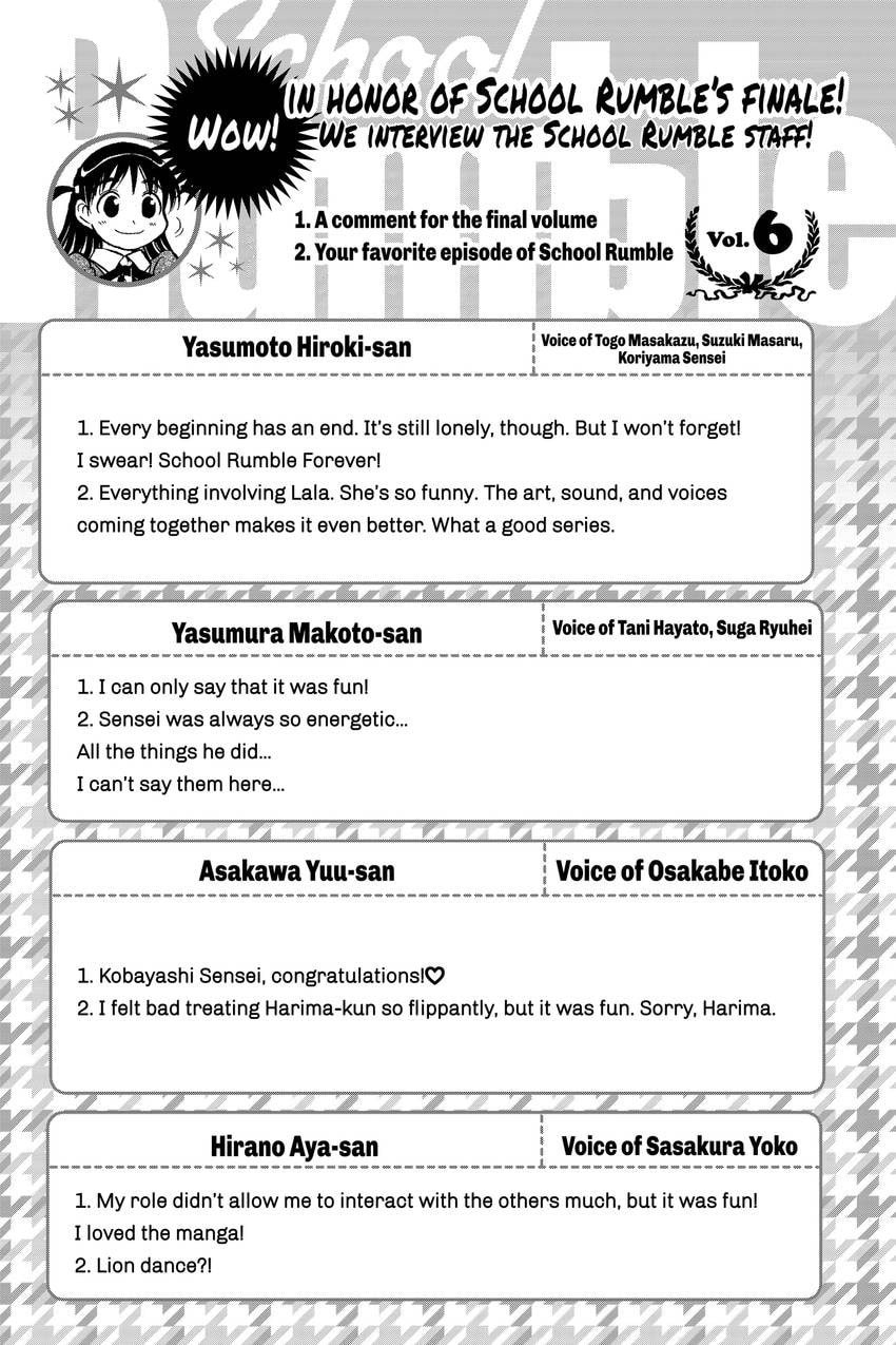 School Rumble Chapter 339 page 10 - 