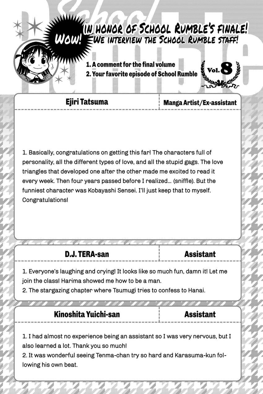 School Rumble Chapter 340 page 11 - 