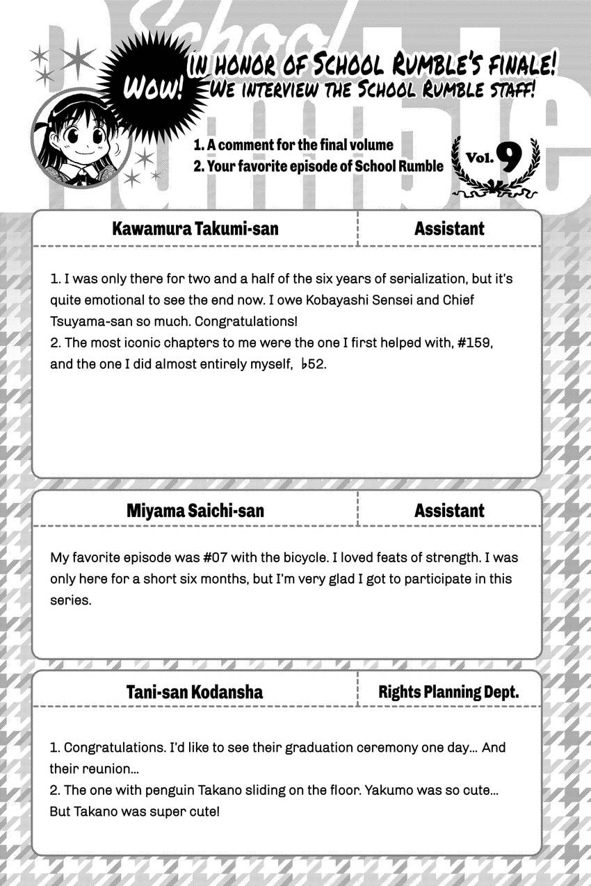 School Rumble Chapter 341 page 10 - 