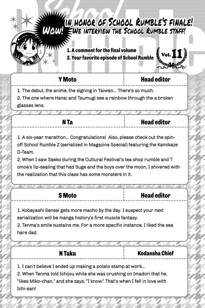 School Rumble Chapter 343 page 10 - 