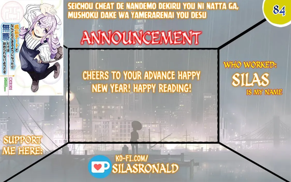Seichou Cheat de Nandemo Dekiruyou ni Natta ga, Mushoku dake wa Yamerarenai you desu Chapter 84 page 1 - 