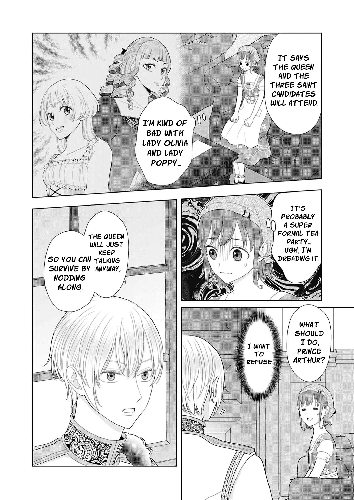 Seijo ni Naritai Wake de wa Arimasen ga Henkyou kara Kita Inaka Musume nanoni Ou Taishi-hi Kouho ni Erabarete Shimaimashita!? Chapter 27 page 9 - 