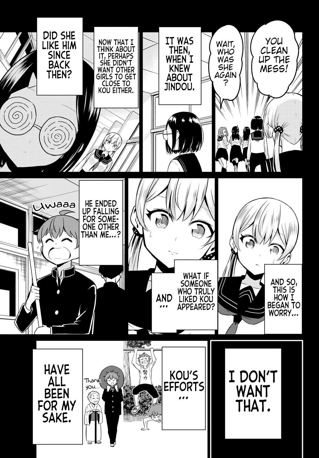 Sekai ka Kanojo ka Erabenai Chapter 35 page 13 - 