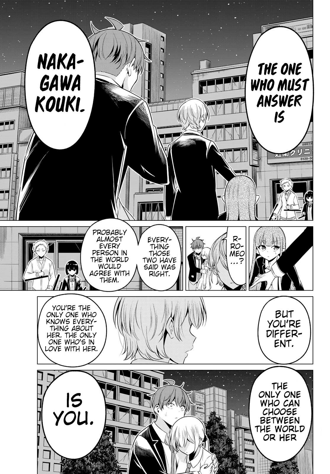 Sekai ka Kanojo ka Erabenai Chapter 37 page 22 - 
