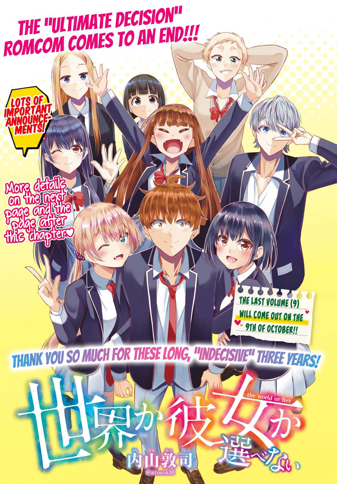 Sekai ka Kanojo ka Erabenai Chapter 40 page 2 - 