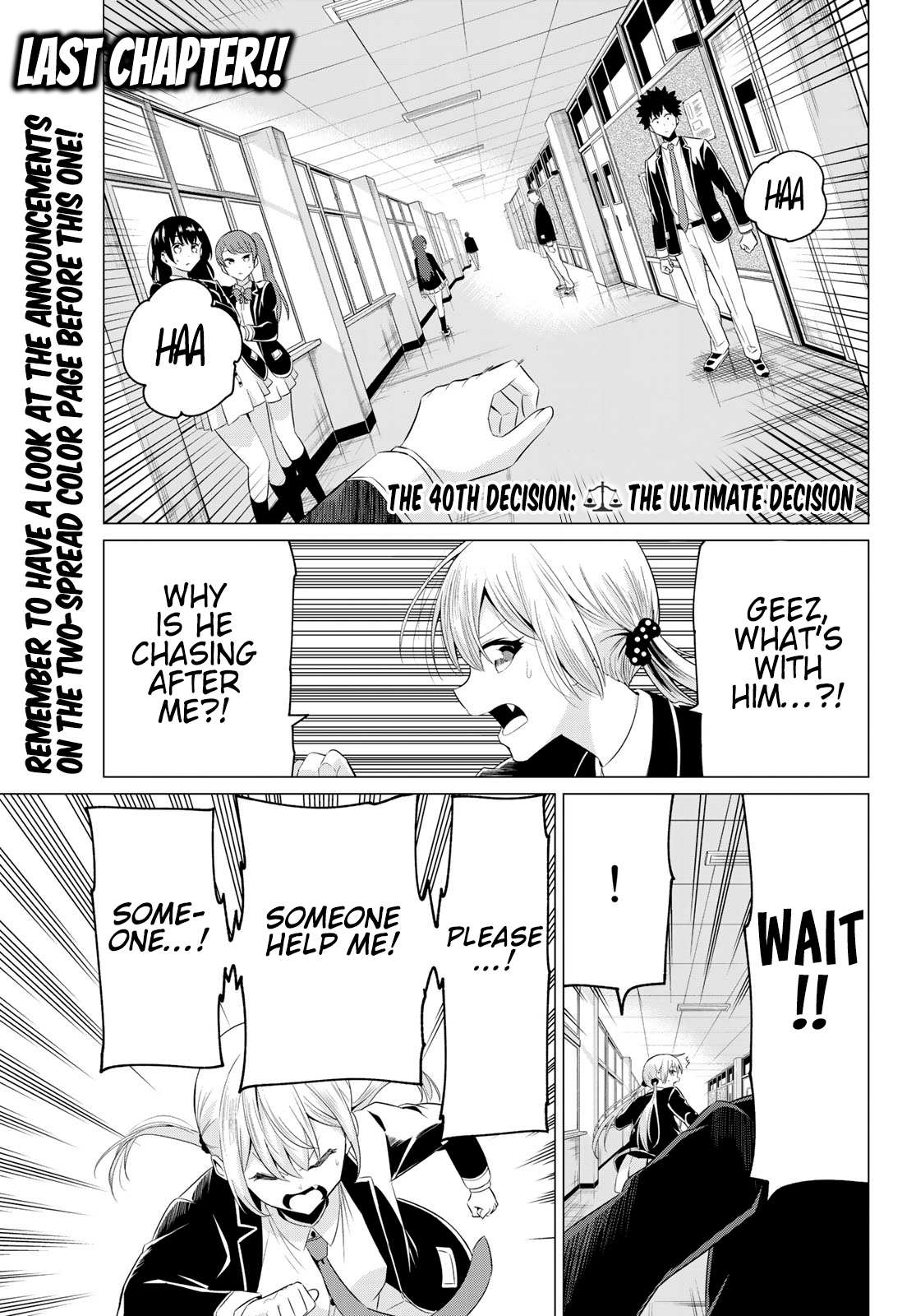 Sekai ka Kanojo ka Erabenai Chapter 40 page 4 - 