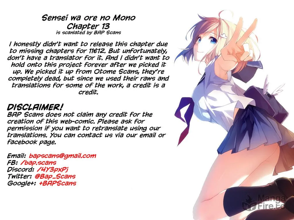 Sensei wa Ore no Mono Chapter 13 page 35 - 