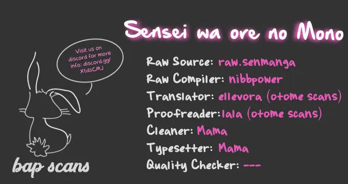 Sensei wa Ore no Mono Chapter 14 page 1 - 
