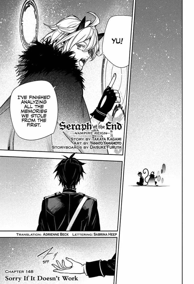 Seraph of the End: Vampire Reign Chapter 148 page 1 - 