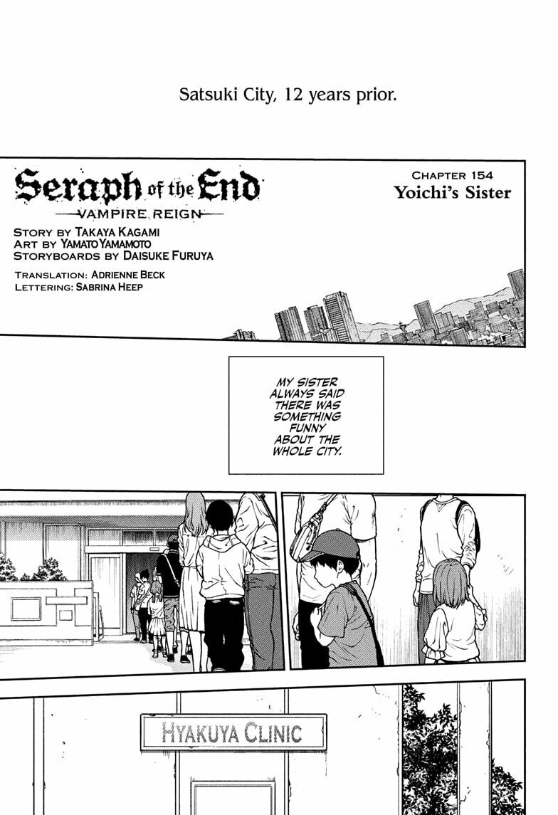 Seraph of the End: Vampire Reign Chapter 154 page 1 - 