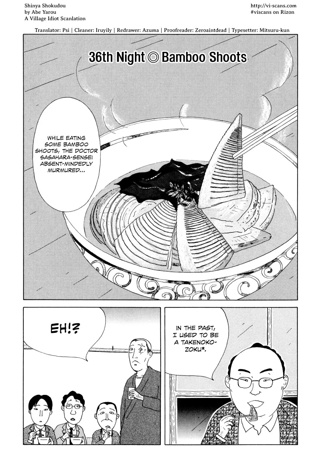 Shinya Shokudou Chapter 36 page 1 - 