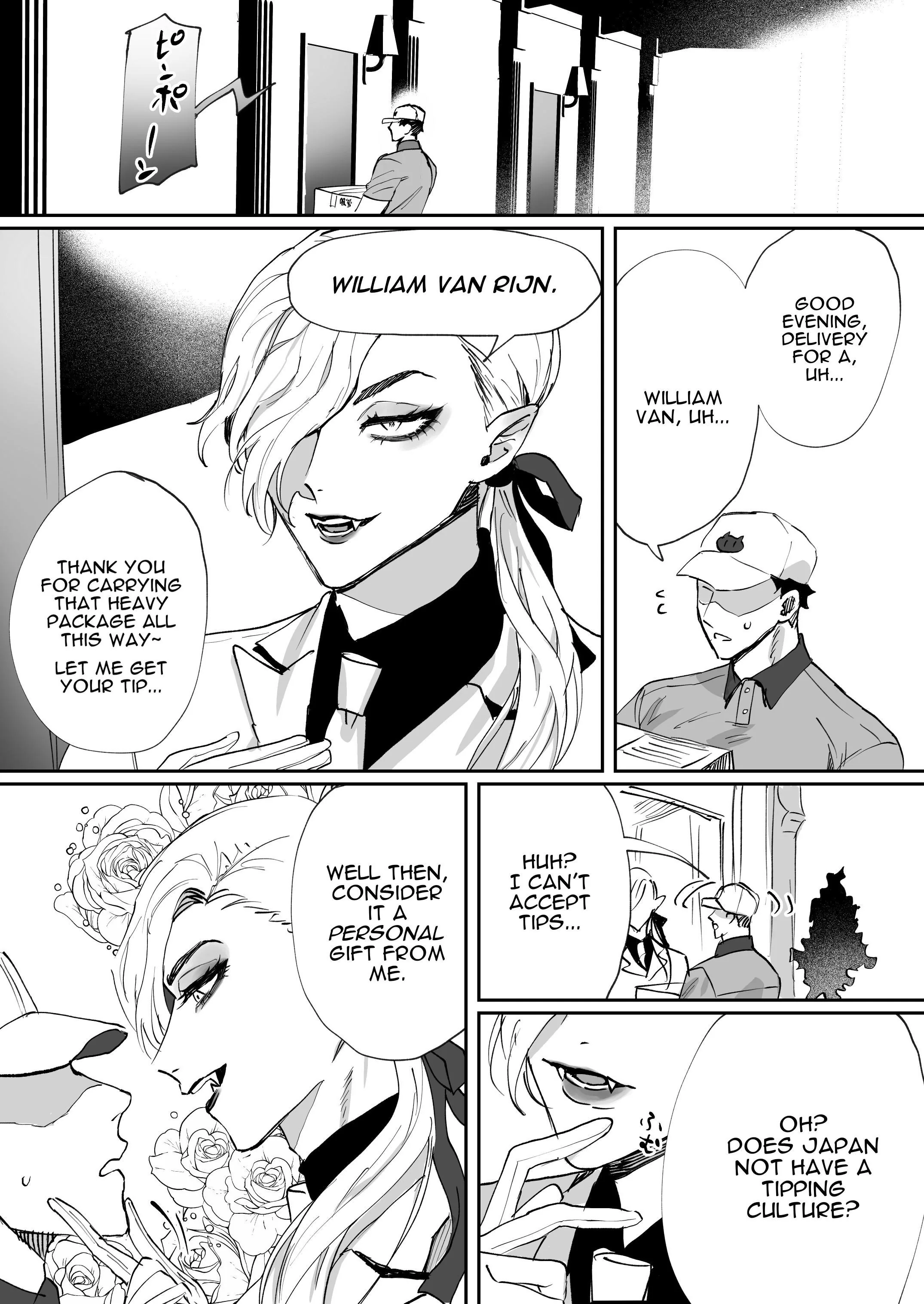 Small Breasted Thunder Thigh Woman and Vampire Guy's Interspecies Lovey Sexy Raw Mating Chapter 1 page 1 - 