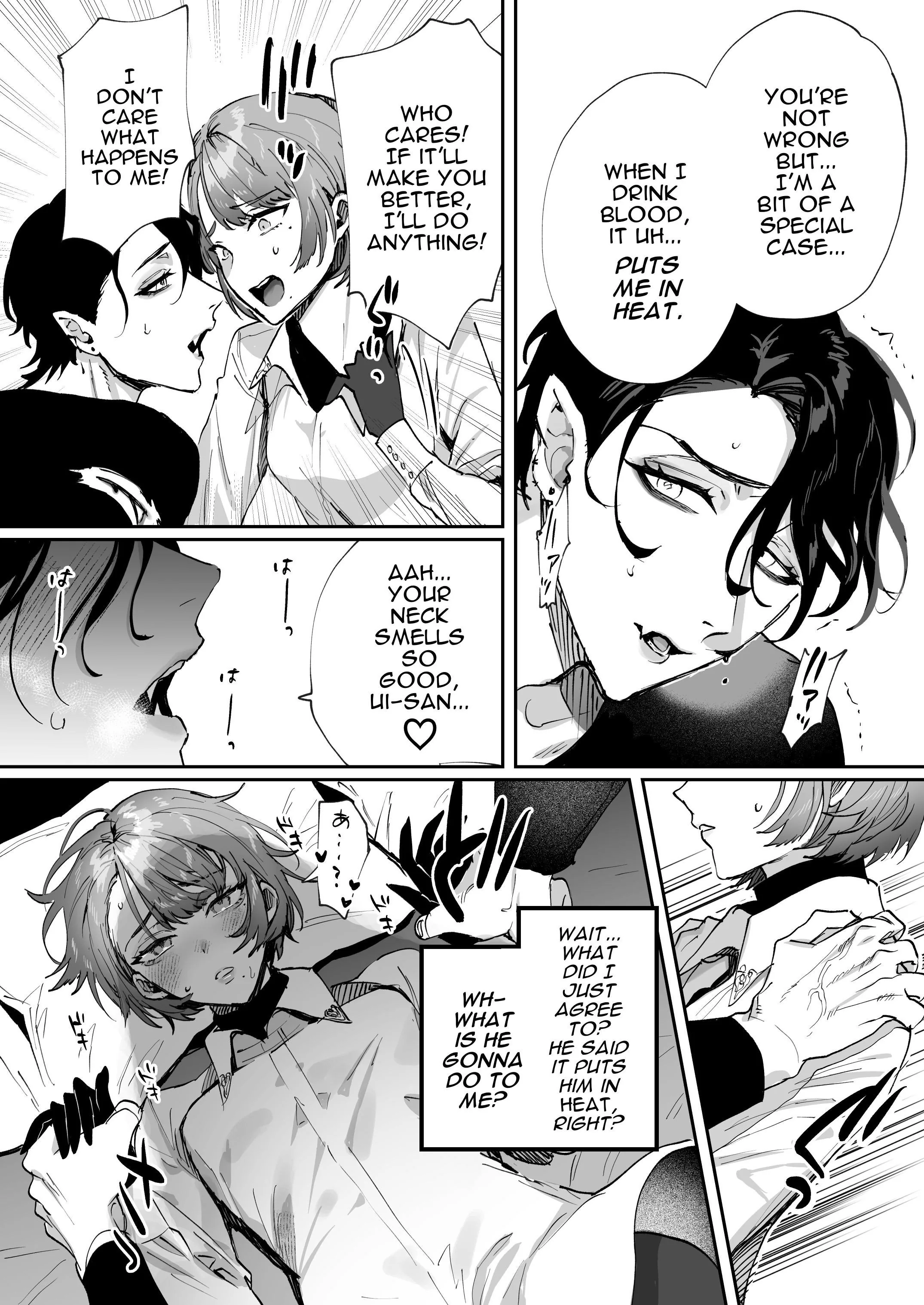 Small Breasted Thunder Thigh Woman and Vampire Guy's Interspecies Lovey Sexy Raw Mating Chapter 1 page 14 - 