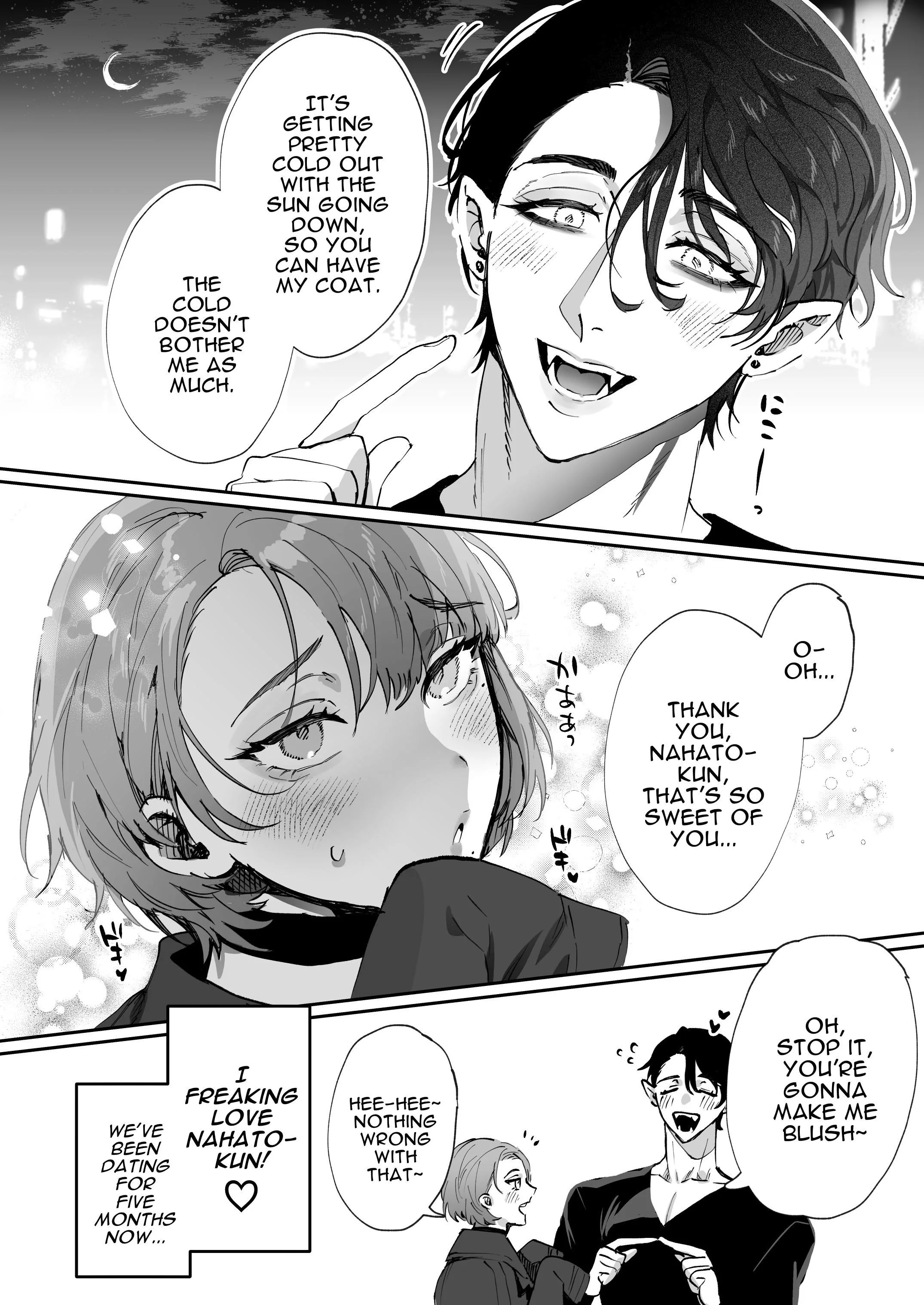 Small Breasted Thunder Thigh Woman and Vampire Guy's Interspecies Lovey Sexy Raw Mating Chapter 1 page 5 - 