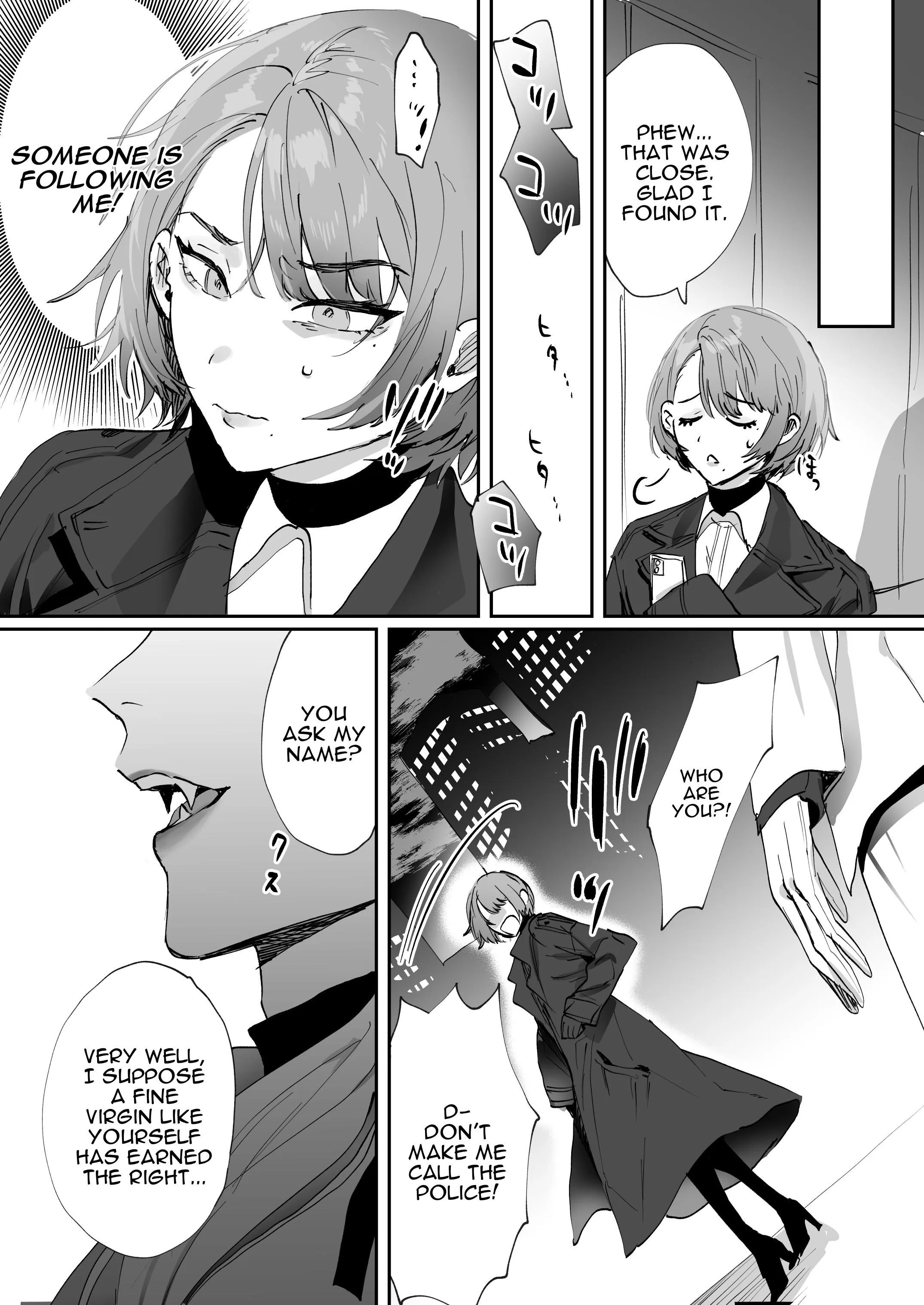 Small Breasted Thunder Thigh Woman and Vampire Guy's Interspecies Lovey Sexy Raw Mating Chapter 1 page 8 - 