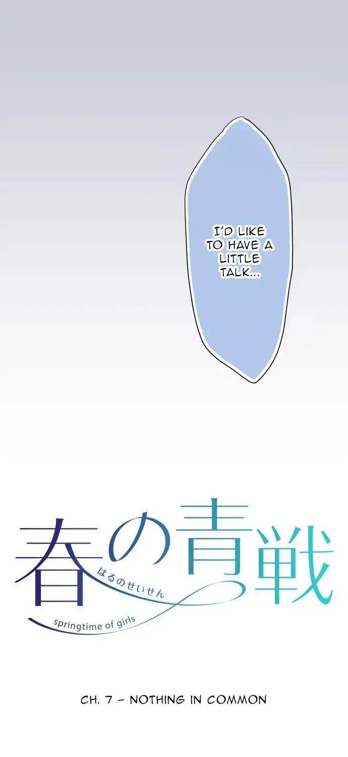 Springtime of Girls Chapter 7 page 1 - 