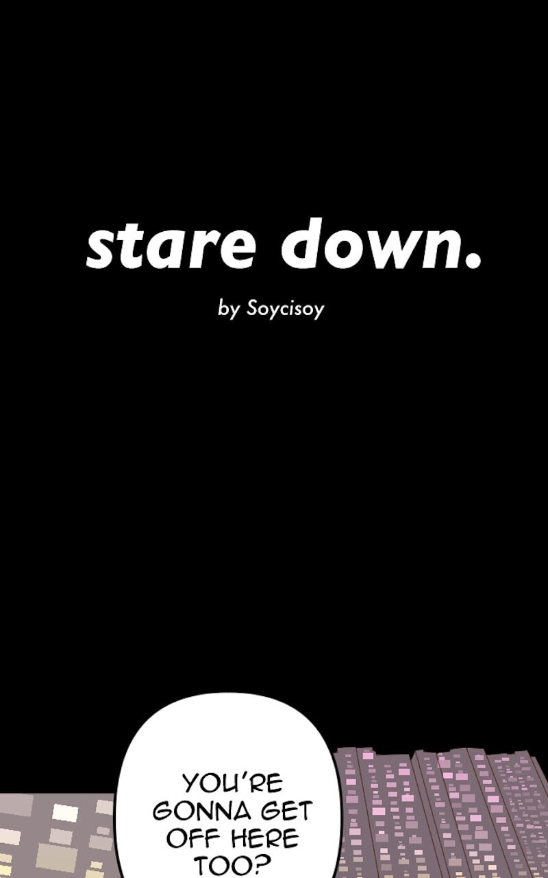 stare down. Chapter 25 page 17 - 
