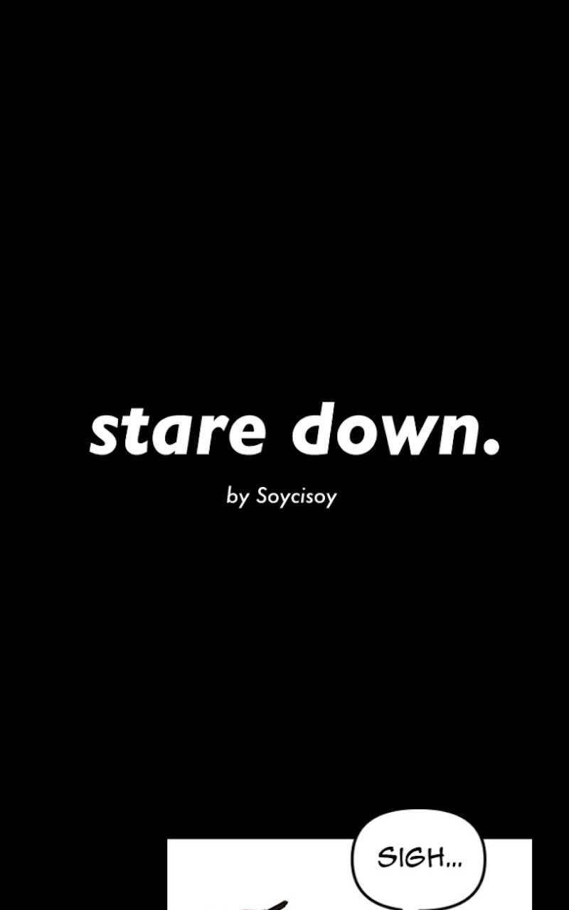stare down. Chapter 53 page 20 - 