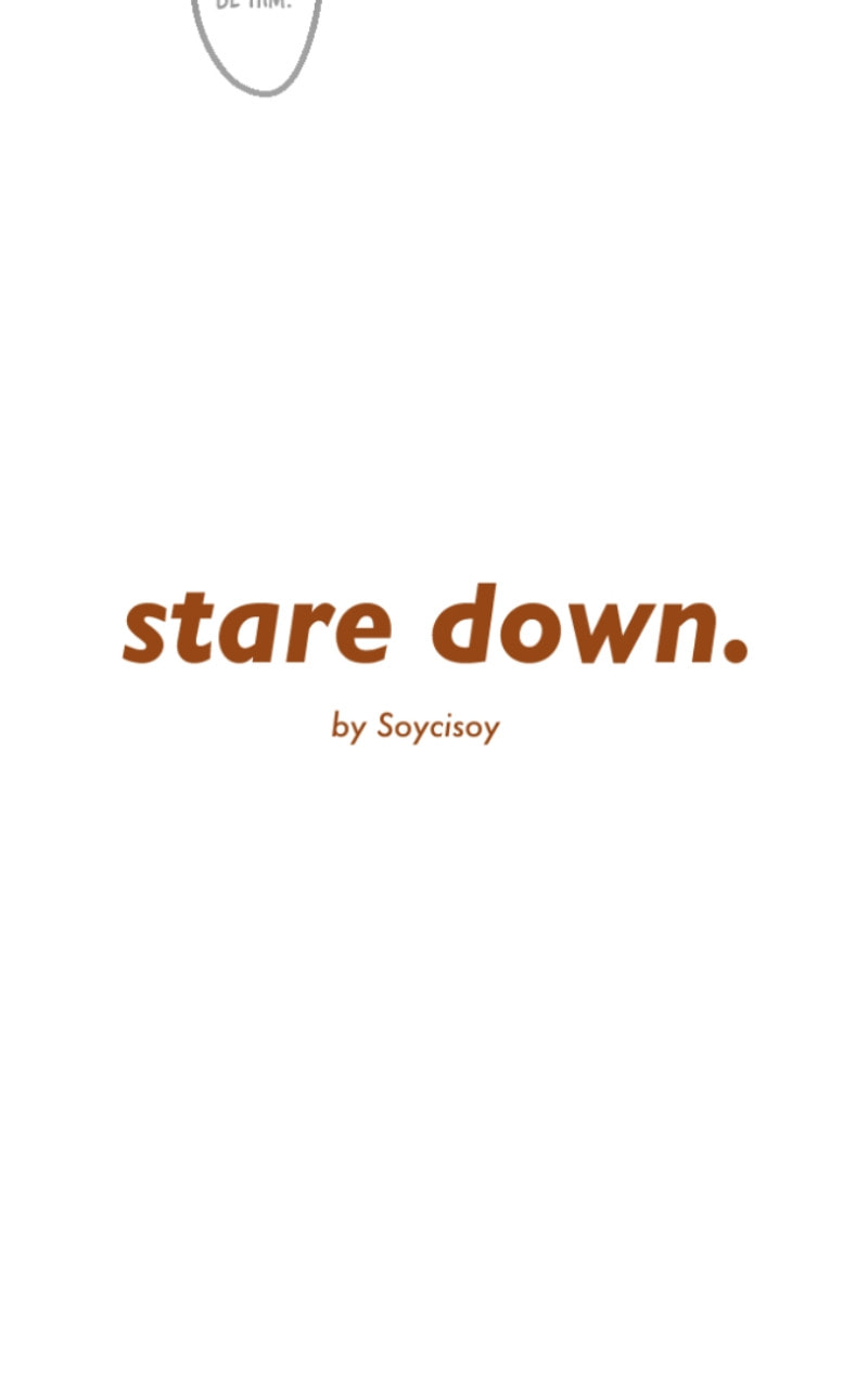 stare down. Chapter 62 page 3 - 