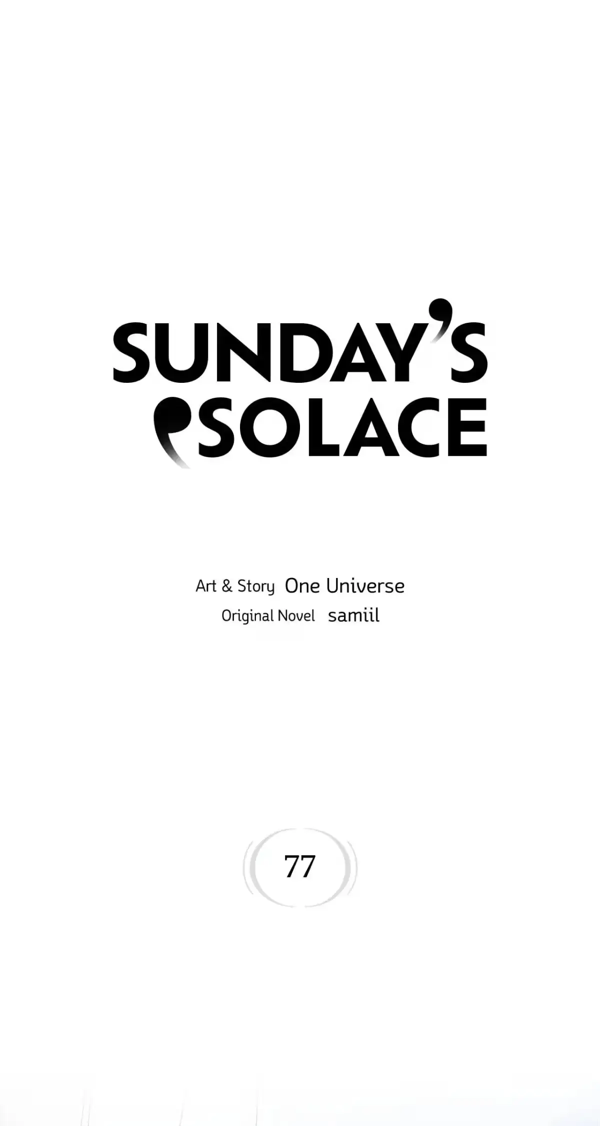 Sunday’s Solace Chapter 77 page 1 - 
